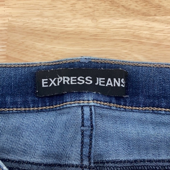 Express - Distressed Stonewashed Ankle Legging MIA Mid Rise Size 0R - Picture 10 of 12